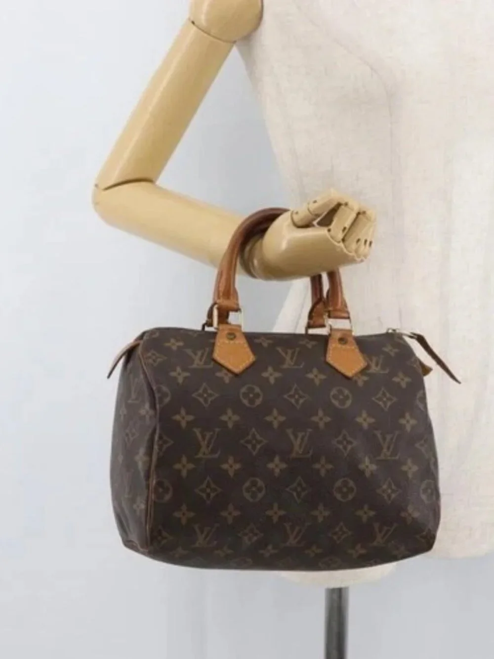 LOUIS VUITTON Monogram Speedy 25 Hand Bag M41528 LV Auth 175567A